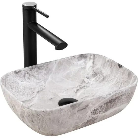 REA Belinda Mini Håndvask i Mat Beige - 36x25x11,5 cm