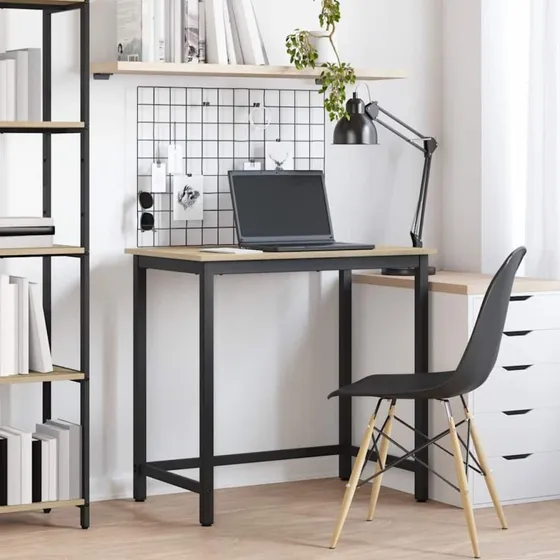 Skrivebord Sonoma eg 100x50x76,5 cm – træ og stål