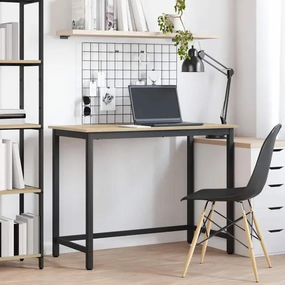 Skrivebord Sonoma eg 80x50x76,5 cm – Ingeniørtræ & stål