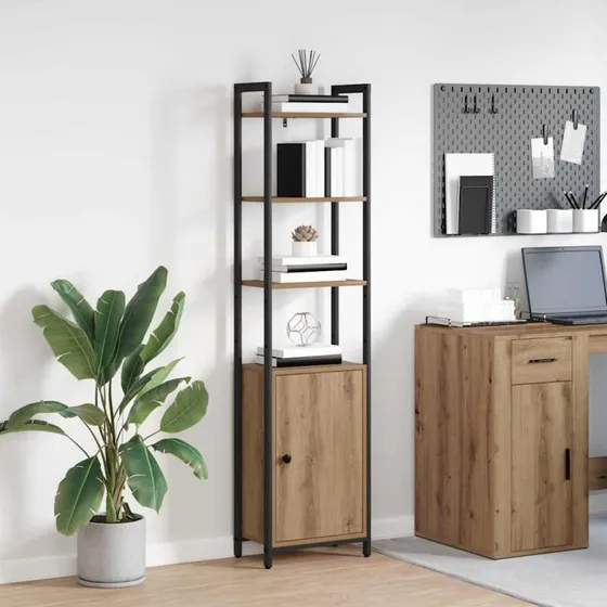 Bogskab Artisan i egetræ 40x24x161 cm