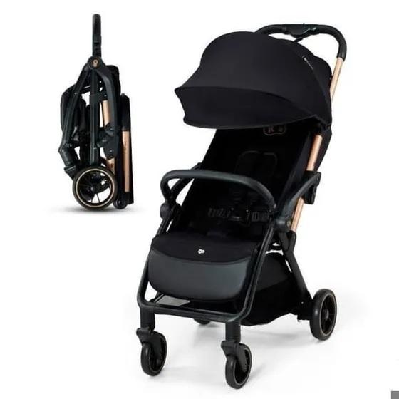 Kinderkraft Apino Klapvogn - Sort - 4 hjul