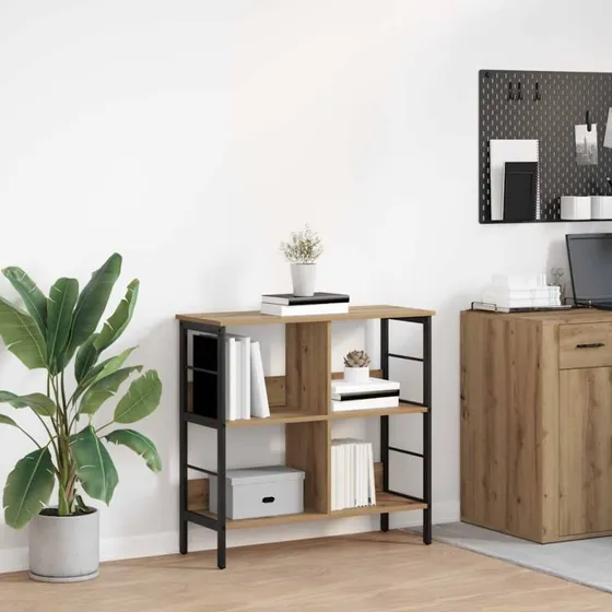 Bogreol Artisan i egetræ 82 x 32 x 79 cm