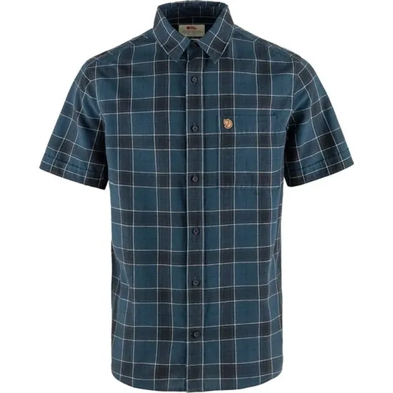 Fjällräven Övik Travel Shirt Herre - Indigo Blue/Dark Navy - M