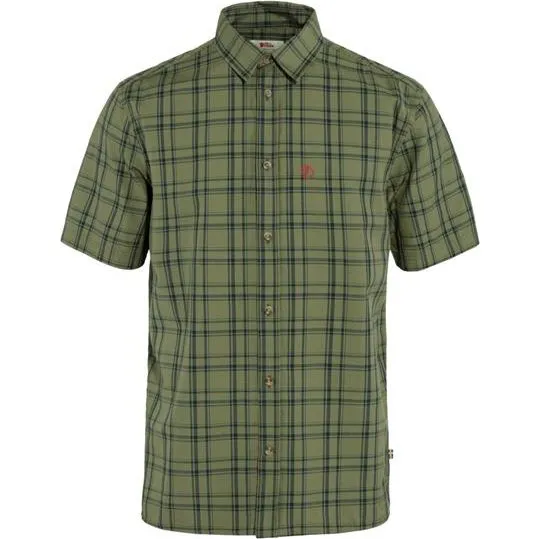 Fjällräven Övik Lite Shirt SS Herre - Green/Dark Navy