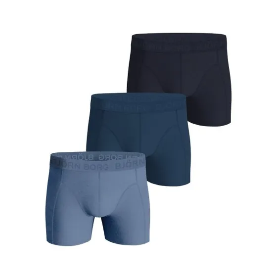 Björn Borg Cotton Stretch Boxers 3-pack, Blå, XXL