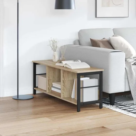 Bogreol Sonoma eg 102x32x40,5 cm – industrielt design