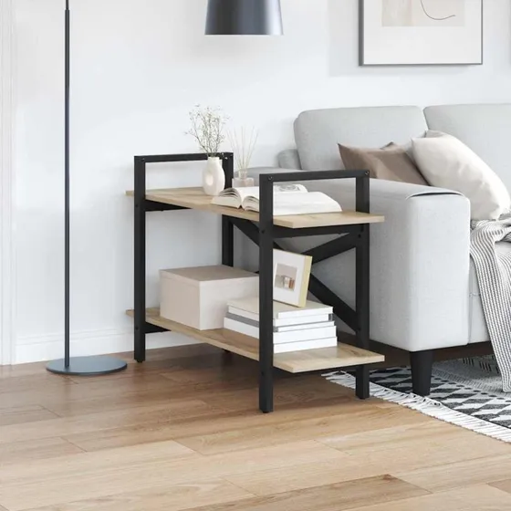 Bogreol Sonoma eg 100x33,5x64 cm – Industriel stil