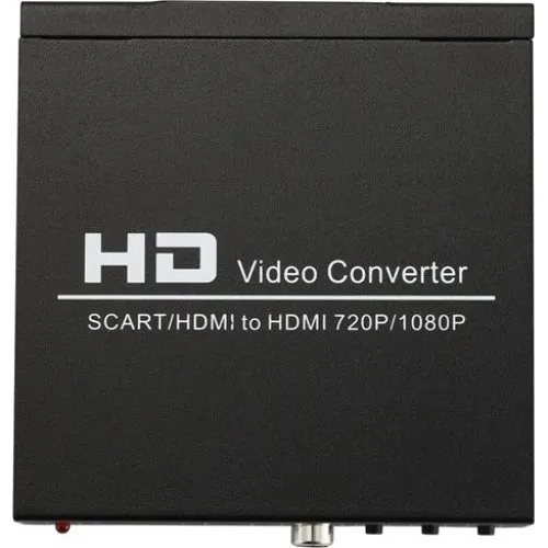 NORTH SCART til HDMI Konverter og Switch, Sort