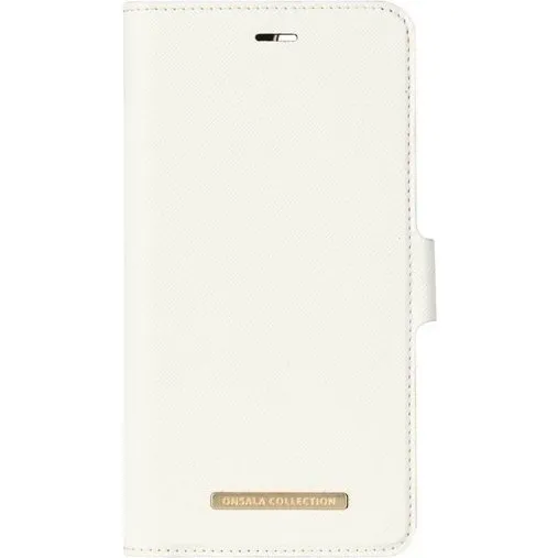 Onsala Mobile Wallet Saffiano Etui til iPhone 6/7/8 Plus - Hvid