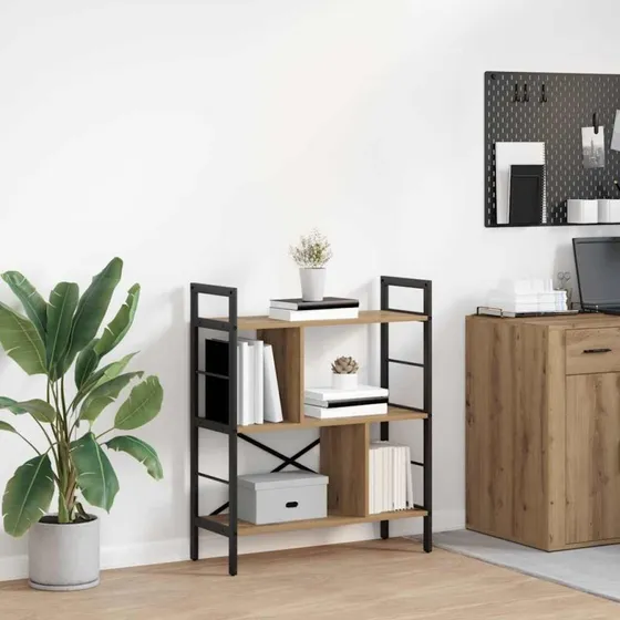 Artisan Bogreol i Egetræ & Stål 75x30x91 cm