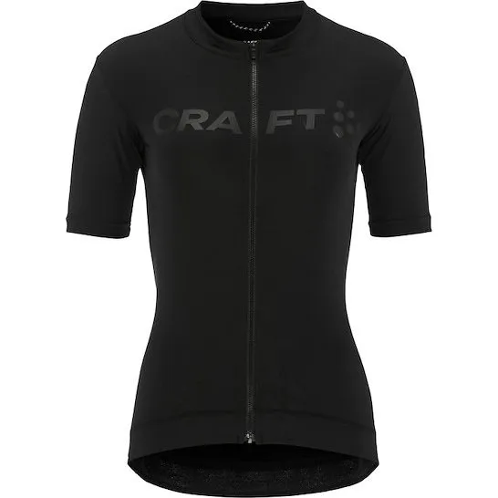 Craft Endur Logo cykeltrøje med korte ærmer til dame - Sort
