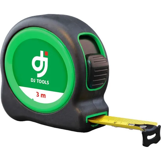 DJ Tools Båndmål 3 m - Robust ABS-hus med gummi