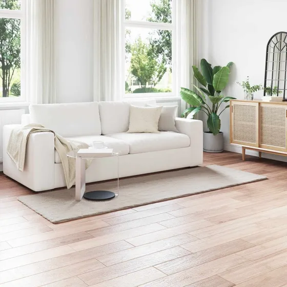 Fusk Kaninpels Tæppe Olite 80x250 cm, Beige