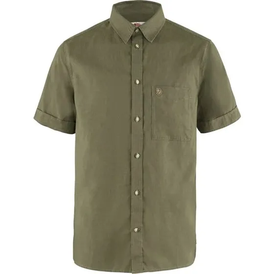 Fjällräven Övik Travel Shirt SS - Grøn, L