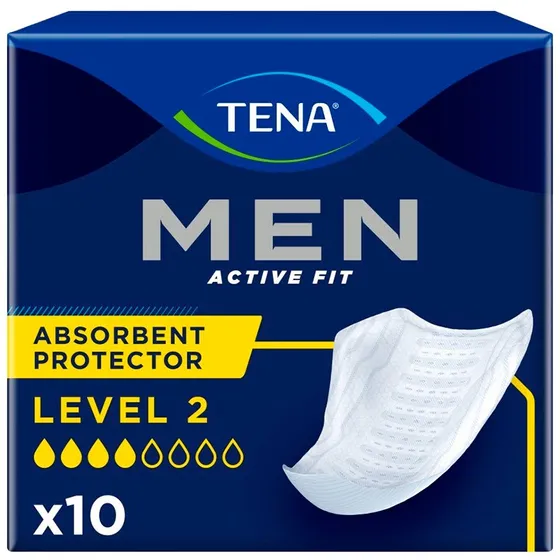 TENA Men Level 2 Inkontinensindlæg - 10 stk.