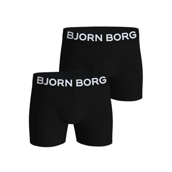 Björn Borg Organic Cotton Stretch Boxers 2-pak, Sort, S