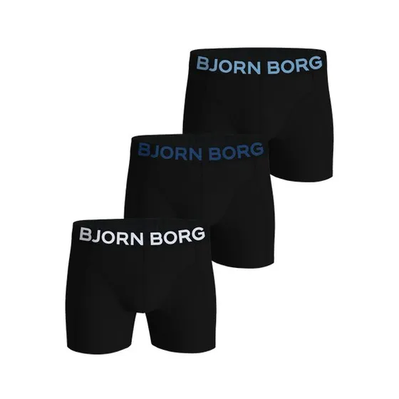 Björn Borg Organic Cotton Stretch Boxers 3-pak, Sort, XXL