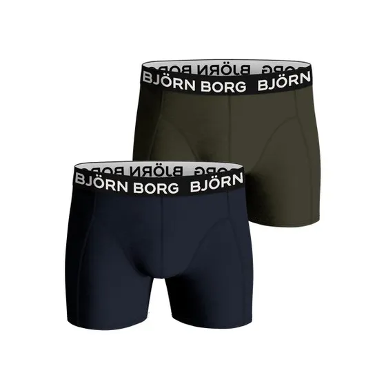 Björn Borg Bamboo Cotton Blend Boxers 2-pak, Grøn, XL