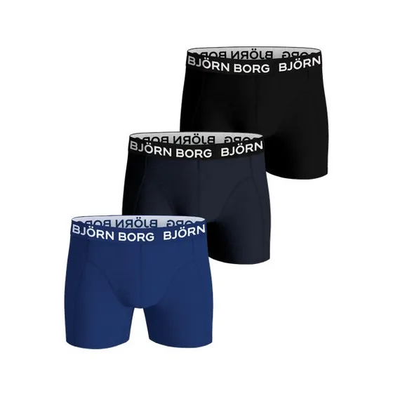 Björn Borg Bamboo Cotton Blend Boxers 3-pack, Sort, XXL