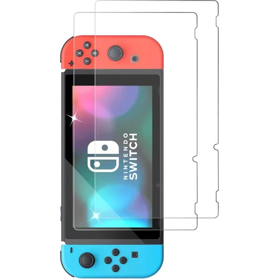 2x Hærdet glas skærmbeskytter til Nintendo Switch