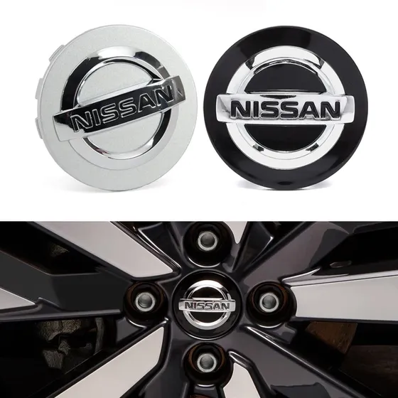 Nissan Centerkapsler til fælge - 4-pak - 54mm - Silver