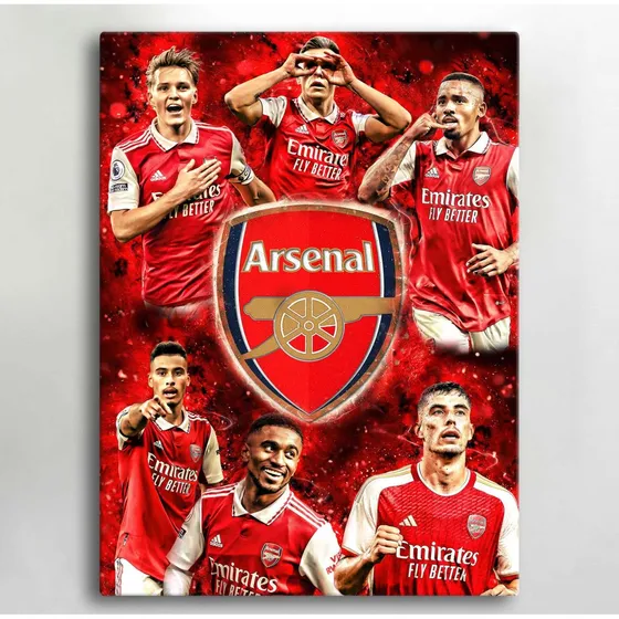 Arsenal Lærredsbillede - 40x30 cm