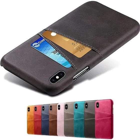 iPhone 14 Cover med Kortholder - Sort