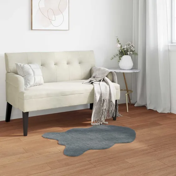 Faux kaninpels tæppe Olite 50x80 cm - Antracit