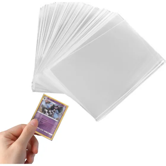 Plastlommer - Card Sleeves til Samlerkort - 100-pak