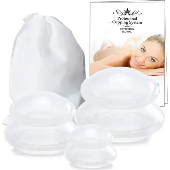 3-Pak Koppesæt i silikone til cupping og massage