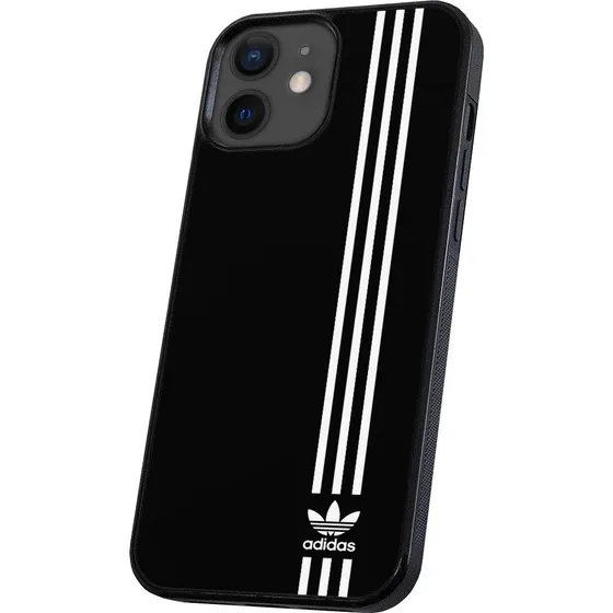 Adidas iPhone 11 Cover - Sort med rillede sider