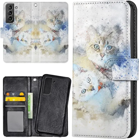 Samsung Galaxy S21 Mobilcover med kortholder og pung