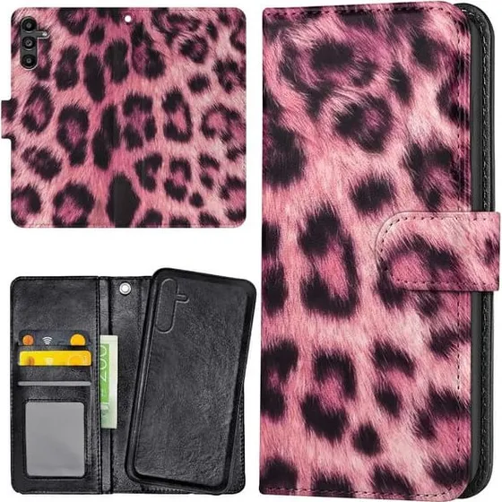 Samsung Galaxy A56 5G Etui - Pink Leopard Pungetui