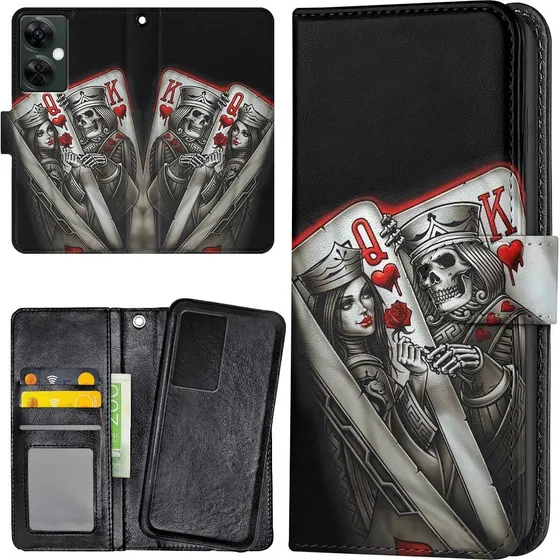 OnePlus Nord CE 3 Lite 5G Cover - King Queen Kortspil Pungetui
