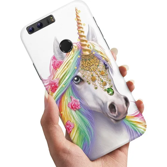 Huawei Honor 8 Cover - Unicorn/Enhjørning