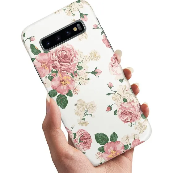 Samsung Galaxy S10 Cover - Retro Blomster