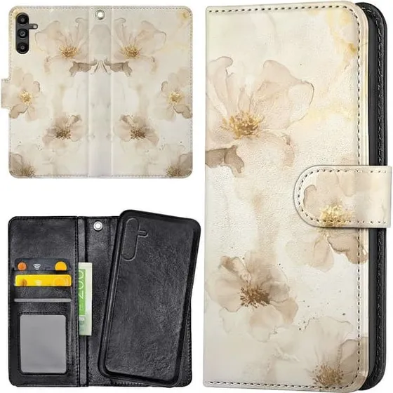 Samsung Galaxy A56 5G Mobilcover med Flowers - Pungetui