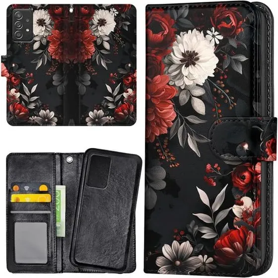 Samsung Galaxy A52/A52s 5G Mobilcover med blomstermønster og pung