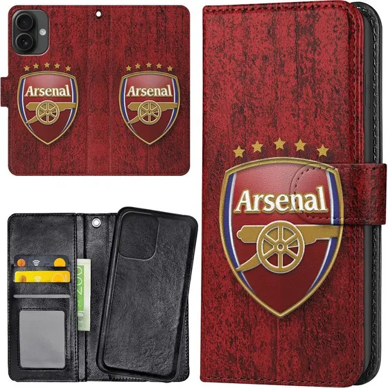 Arsenal iPhone 16 Mobilcover med Pungetui