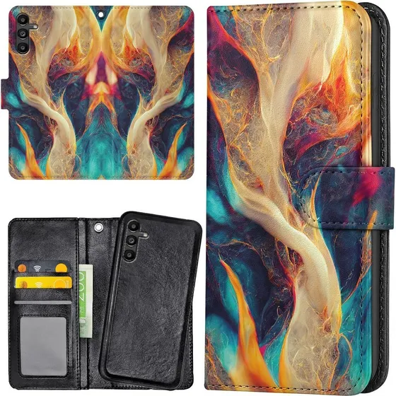 Samsung Galaxy A16 4G/5G Cover med Abstrakt Mønster og Pung