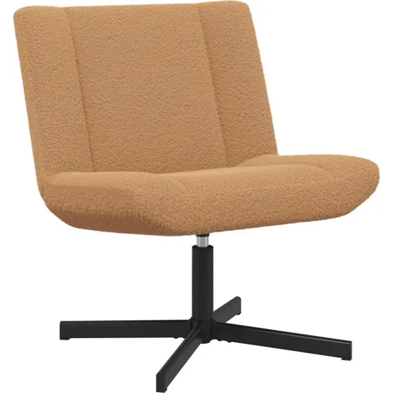 Drejestol Beige i Fårskind 63x75x76 cm