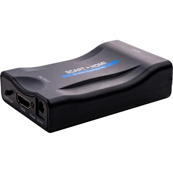 SCART til HDMI Konverter 1080p Adapter
