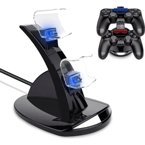 Laddstation for PlayStation Handkontrol - Kompatibel med PS4