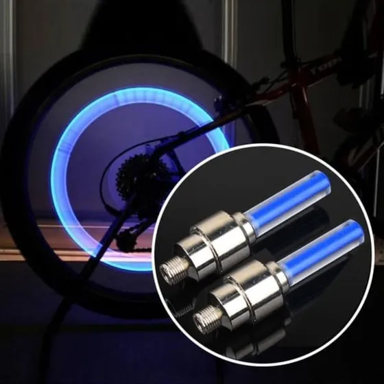 LED-lysdioder til cykelventiler - 2-pak