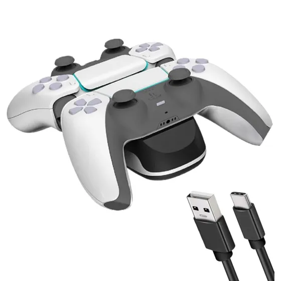 Dobbelt opladningsstation til to PS5-controllere