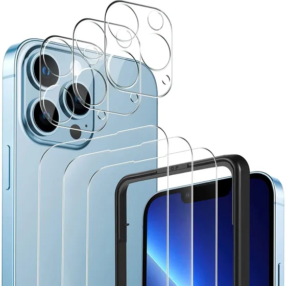 C4U® 3-pak hærdet glas skærmbeskytter til iPhone 13 Pro