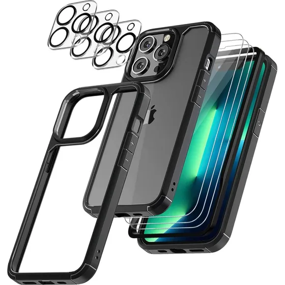 ShockBlack 9-i-1 Beskyttelsessæt til iPhone 13 Pro med MagSafe