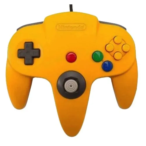 Nintendo 64 Controller - Gul - Original brugt