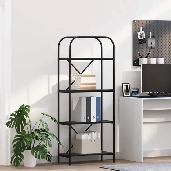 Bogreol Sort eg 60 x 30 x 146 cm – Moderne reol