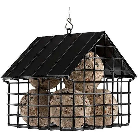 Wildlife Garden Fuglekugleholder Hus Sort